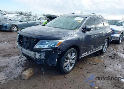 2014 Nissan Pathfinder Platinum from USA, damaged, VIN 5N1AR2MM0EC683404